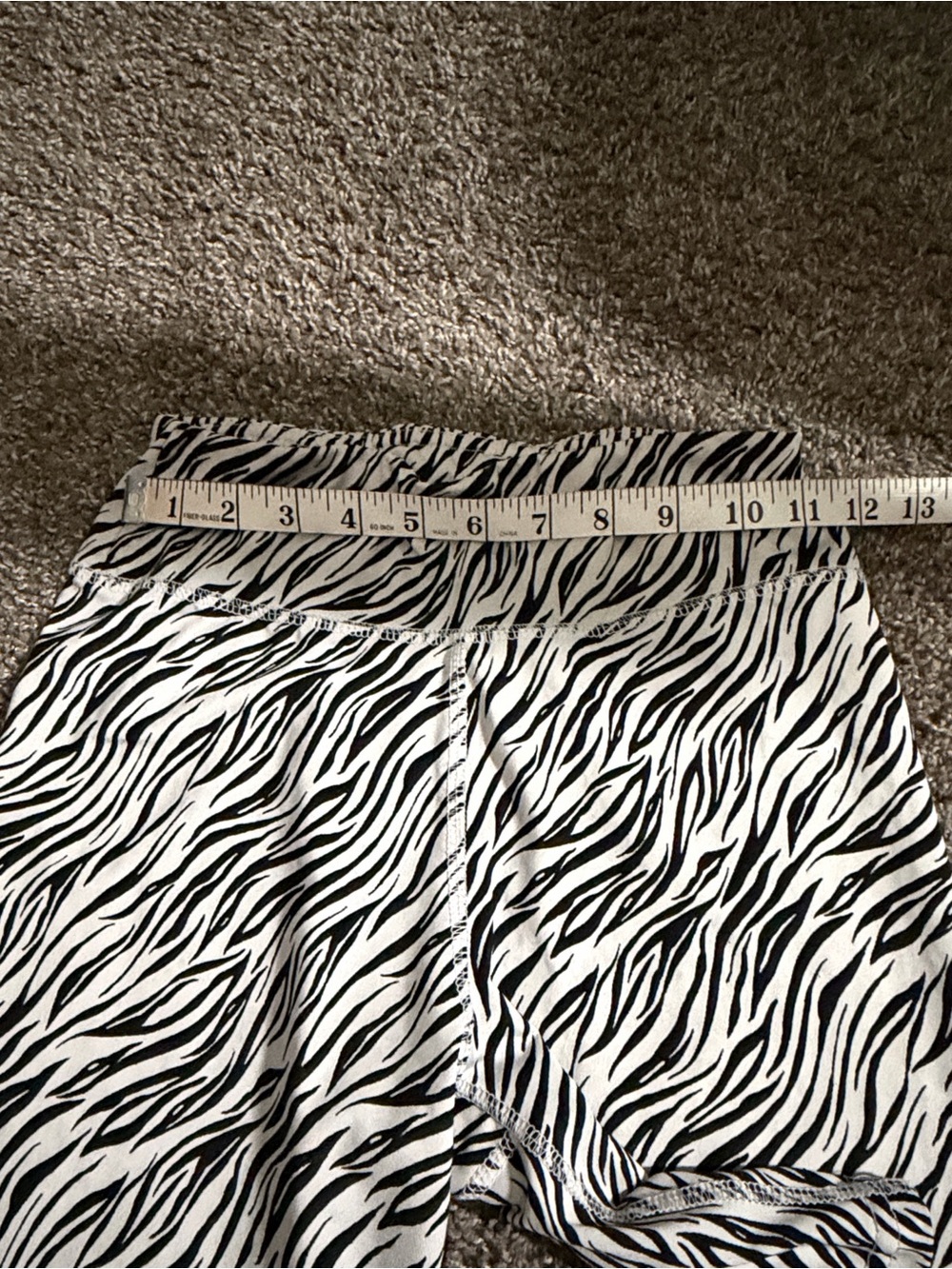 therapy Black & White Zebra Print Bike Shorts - Picture 5 of 6
